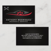 Auto Reparatie Logo | koolstofvezel Visitekaartje (Voorkant / Achterkant)