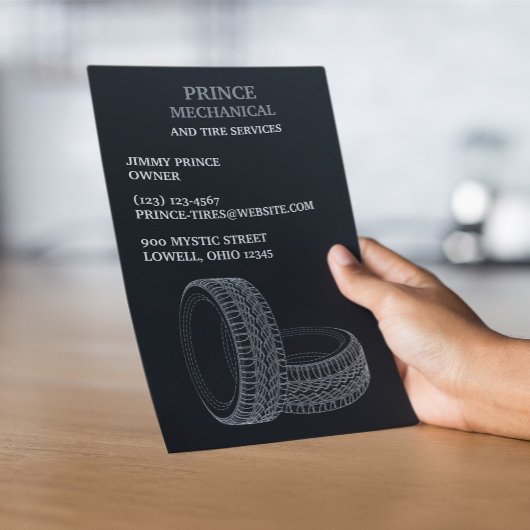 Auto reparatie van banden flyer