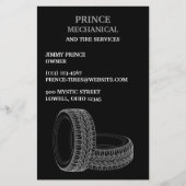 Auto reparatie van banden flyer (Voorkant)