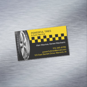 Auto reparatie van banden magnetisch visitekaartje