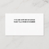 Auto Reparatie Visitekaartjes (Achterkant)