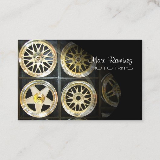 AUTO RIMS, cartes de visite PHOTO (Devant)