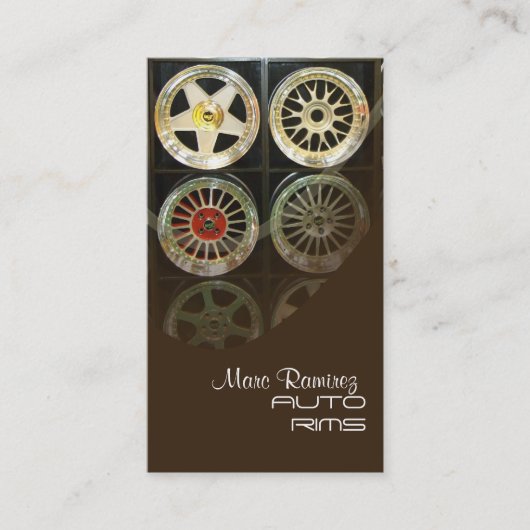 AUTO RIMS, cartes de visite PHOTO (Devant)
