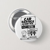 Auto Service Center Mechanics and Shock Absorbers Ronde Button 5,7 Cm (Voorkant /achterkant)