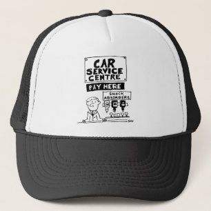 Auto Service Center Mechanics and Shock Absorbers Trucker Pet
