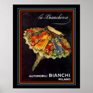 Auto Show 16 x 20 auto's met Bianchi Poster