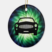Auto silhouet; Cool Keramisch Ornament (Links)