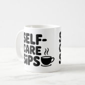 Auto-Soins Sips Café Mug (Devant gauche)