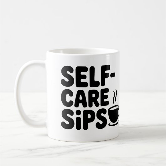 Auto-Soins Sips Café Mug (Gauche)