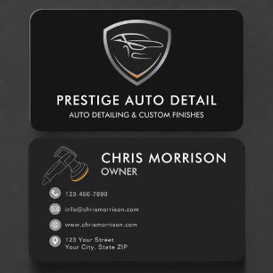 Auto Spa Autodetailing Reiniging Visitekaartje