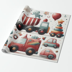 Auto speelgoed Wrapping Papier