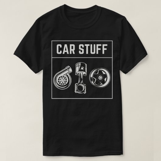 Auto Spullen T-shirt (Design voorkant)