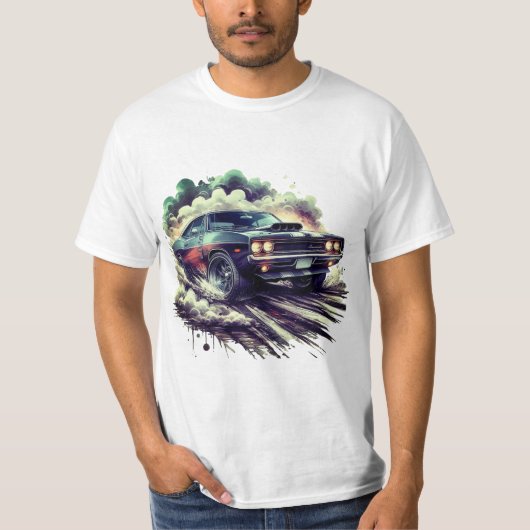 Auto & stof t-shirt (Voorkant)