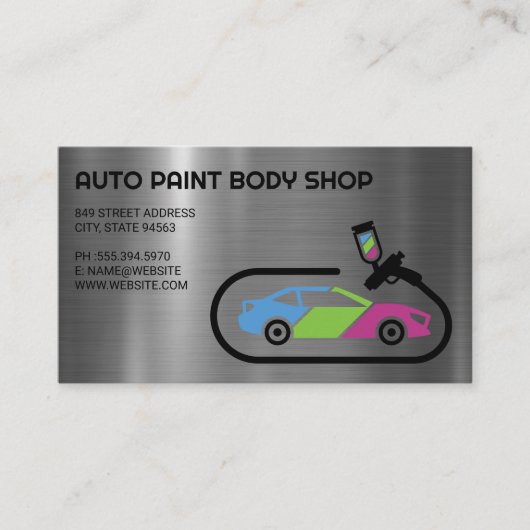 Auto Support | Car Paint Jobs Visitekaartje (Voorkant)