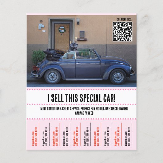Auto te koop  flyer (Voorkant)