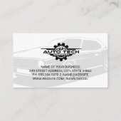 Auto Tech Mechanics | Autohersteldiensten Visitekaartje (Achterkant)