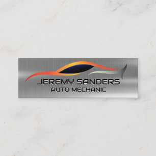 Auto Tech Repair Logo Autodiensten Mini Visitekaartje