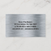 Auto-technicus werkt aan auto's visitekaartje (Achterkant)