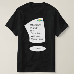 Auto technologie - Zwarte belettering T-shirt