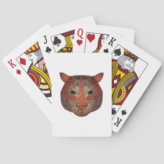 Auto tijger pokerkaarten (Achterkant)