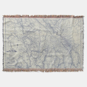 Auto Trails Map 2 van Rand McNally Officiële 1925 Deken
