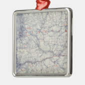 Auto Trails Map bij Rand McNally Officieel 1925 Metalen Ornament (Links)