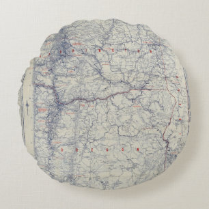 Auto Trails Map bij Rand McNally Officieel 1925 Rond Kussen