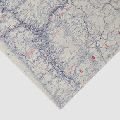 Auto Trails Map bij Rand McNally Officieel 1925 Tissuepapier (Detail)