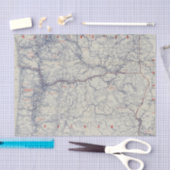 Auto Trails Map bij Rand McNally Officieel 1925 Tissuepapier (Craft)