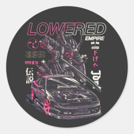 Auto Tuning Japanse cultuur Ronde Sticker