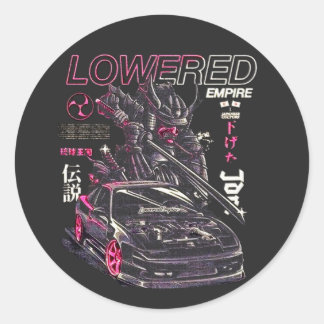 Auto Tuning Japanse cultuur Ronde Sticker