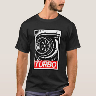 Auto Turbo Tshirt Boost Racing Drifting met lange
