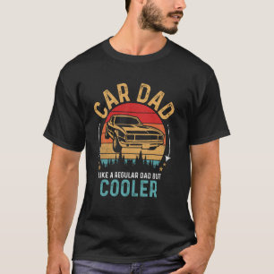 Auto Vader Grappige Autobezitter Vaderdag Retro T-shirt