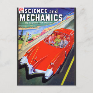 Auto van de toekomst 1950 briefkaart