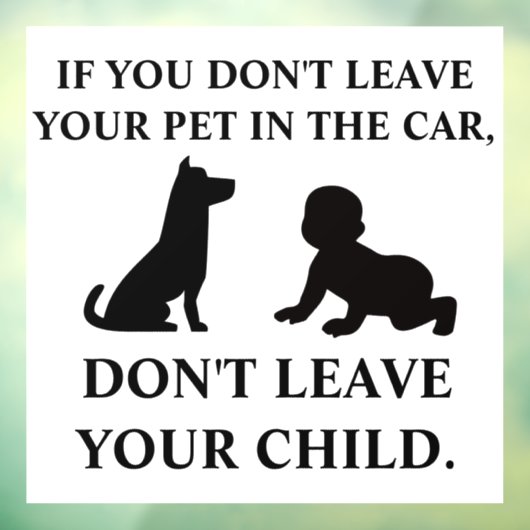 Auto Veiligheid Sticker Kind Herinnering (Vel 3)