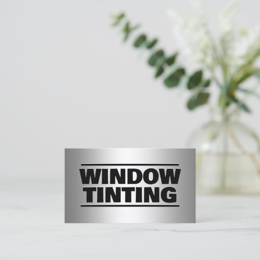 Auto Venster Tinting Custom QR Visitekaartje (Staand voorkant)