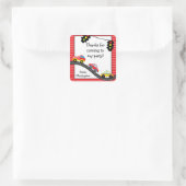 Auto Verjaardagsfeestje Dank u Stickers (Tas)