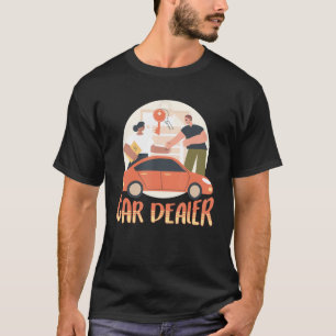 Auto-verkoopwagen voor autoverkoper t-shirt