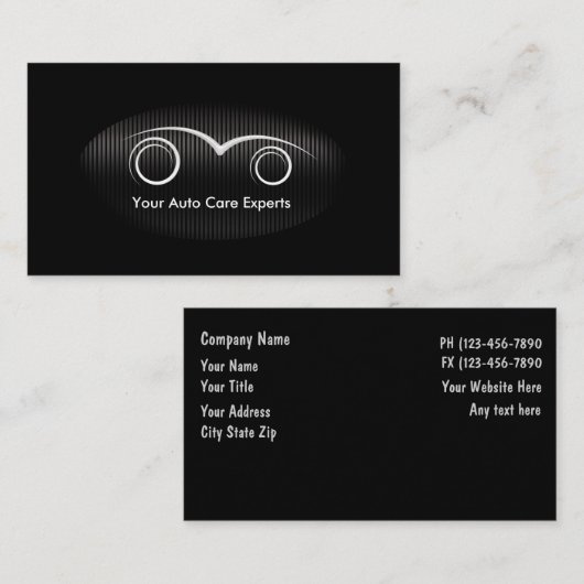 Auto Visitekaartjes (Voorkant / Achterkant)