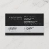 Auto Voertuigreparatie - Mechanic Visitekaartje (Achterkant)