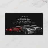 Auto, Voiture, Carte de visite de concessionnaire (Dos)