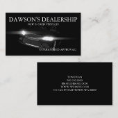 Auto, Voiture, Carte de visite de concessionnaire (Devant / Derrière)