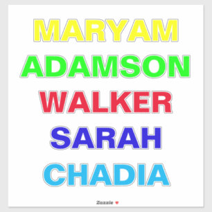 Auto Voor & Achterkant Glas Naam Stickers voor Aut