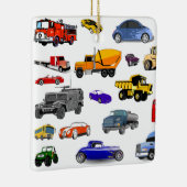 auto vrachtwagen bulldozer bus auto auto auto auto keramisch ornament (Rechts)