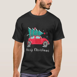 Auto Vrachtwagen Kerstmis 2020 Vuurboom Op Auto Xm T-shirt