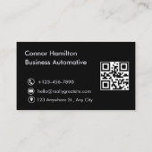 Auto was automatisch detailleert moderne autoreini visitekaartje (Achterkant)