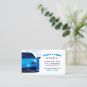 Auto Wash Auto Detail Service Visitekaartje (Staand voorkant)