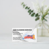 Auto Wasmachine Reiniging | Zeepbellen Visitekaartje (Staand voorkant)