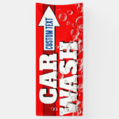 Auto Wassen Bold Bubbly Adverteren Spandoek (Verticaal)