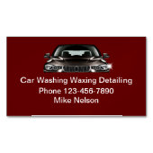Auto Wassen Details Magnetisch Visitekaartje (Voorkant)